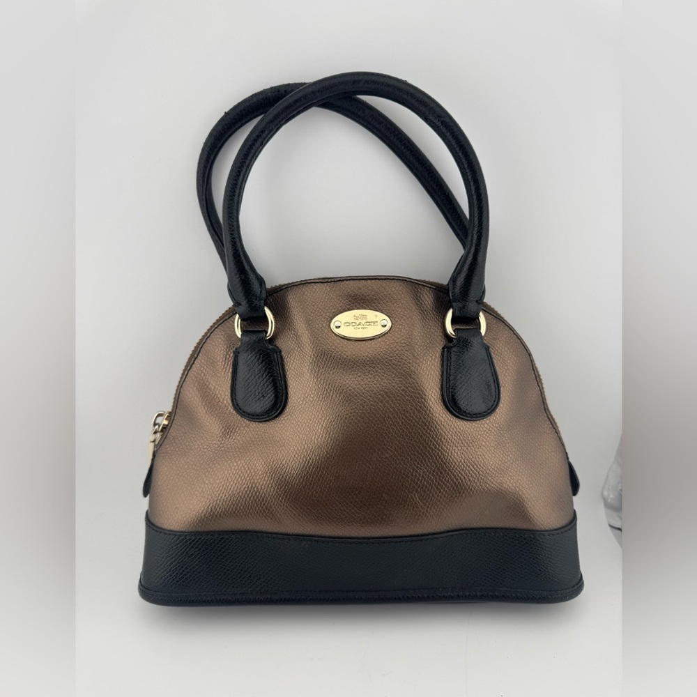 Coach Mini Cora Elegant Black and‎ Brown Women's Handbag